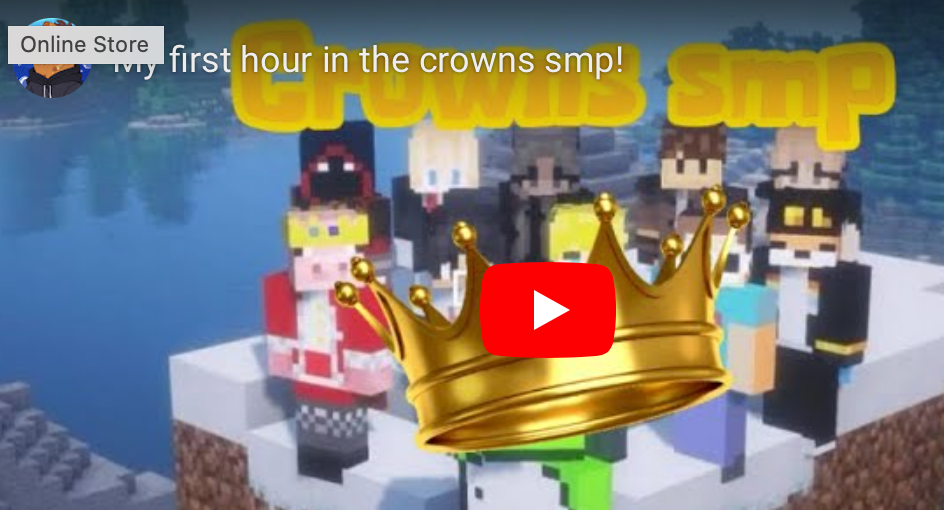 My first hour in the crowns smp!